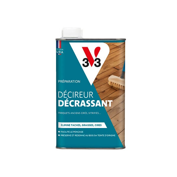 V33 BOIS - Decireur decrassant parquets 0.5 L - large