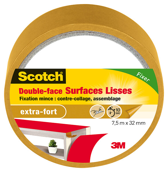 Double face surface lisse 7,5m x 32mm 3M SCOTCH Bricorama — free download