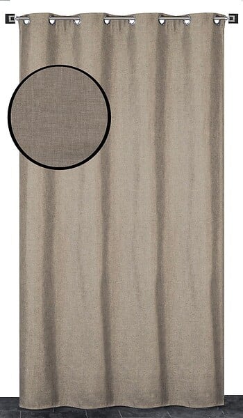 Rideau isolant thermique 135x240 taupe - large