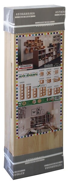 ASTIGARRAGA KIT LINE - Etagère modulaire Dinamic 6 cubes - Pin massif - 105x71x33cm - large