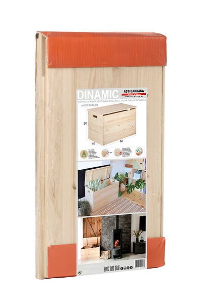ASTIGARRAGA KIT LINE - Coffre de rangement Dinamic - Pin massif - 80x40x50cm - large