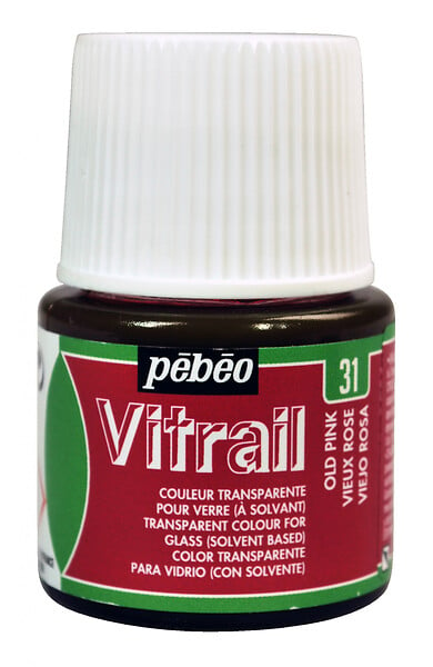 PEBEO - Vitrail solvant 45ml Vieux Rose - large