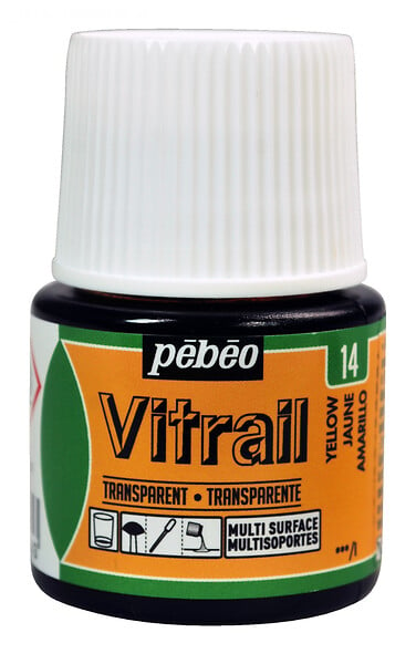 PEBEO - Vitrail solvant 45ml Jaune - large