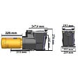 HAYWARD - Pompe à Filtration 1.5 Cv, 18 M3/h Mono 2 - SP2616XE221 - vignette