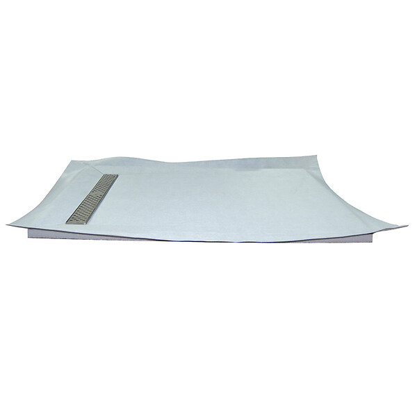 U-TILE - Receveur de douche à carreler caniveau 90 x 90 cm - large