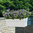 DEROMA - Kit Jardinière Save R Bianco à réserve d'eau 49 cm - vignette