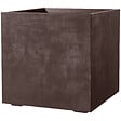 DEROMA - Bac à plantes Cubo Millennium - Marron - H.49xL.49xP.49cm - vignette