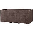 DEROMA - Muret Brownstone réserve d'eau - Marron - L.59xl.25xH.25cm - vignette