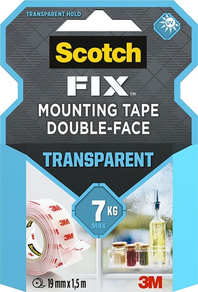 SCOTCH - Double-face transparent 1.5mx19mm - large