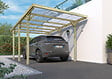 CERLAND - Carport Jean - Bois traité - 1 voiture - 3.04x5.12x2.52m - vignette