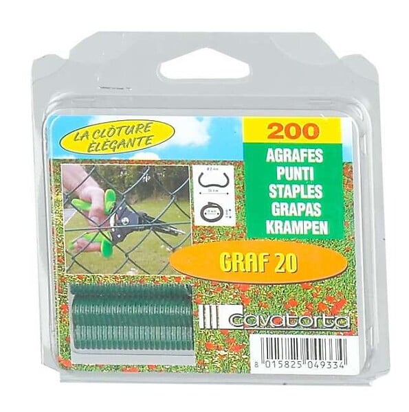 CAVATORTA - Agrafes 20-200 vert sous coque - large