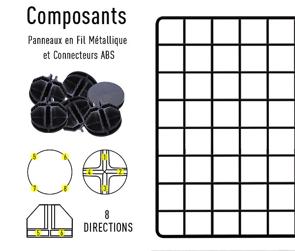 PAWHUT - Cage parc enclos pour animaux domestiques L 146 x l 73 x H 73 cm modulable 2 niveaux 36 panneaux bords arrondis fil métallique noir - large