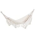 OUTSUNNY - Hamac de voyage portable style bohème chic toile de hamac dim. totales 2,88L x 1,5l m coton polyester beige - vignette