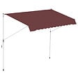 OUTSUNNY - Store banne manuel rétractable 3L x 1,5l m inclinaison et hauteur réglable installation rapide métal alu polyester anti-UV bordeaux - vignette