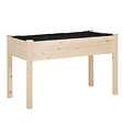 OUTSUNNY - Jardinière sur pieds potager dim. 122L x 56l x 76H cm inserts d'irrigation + feutre de drainage inclus bois massif sapin - vignette