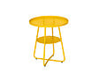 JARDILINE - Table basse ronde en aluminium jaune Thasos Ø 50 cm - Jardiline - vignette