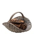 DIXNEUF - Panier à bûches en osier - Navigo - Gris - 10 bûches - vignette