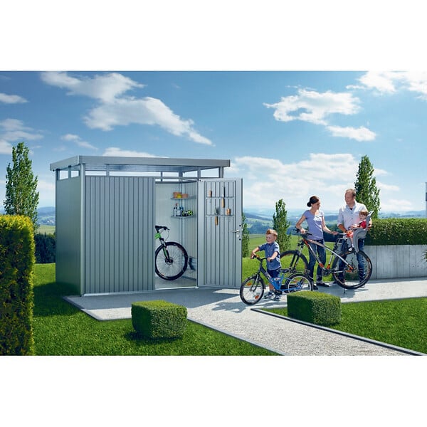 BIOHORT - Abri de jardin en acier HighLine H3 - L.275xH.222xP.235cm - large