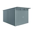 BIOHORT - Abri métal AvantGarde A8 - Gris quartz - L.380xH.222xP.260cm - vignette