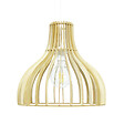 C-CREATION - Suspension en bois de peuplier Bistone - Naturel - E27 - vignette