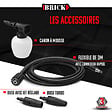 BRICK - Nettoyeur haute pression 1700W - 135 bars sur roues - Buse turbo et buse rotative - vignette