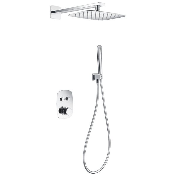 IMEX PRODUCTS - Kit de douche thermostatique encastré HIDRA chromé - large