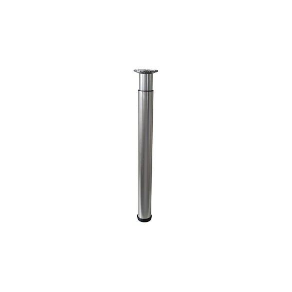 BAR PLUS - Pied de meuble metallique - Brosse - H740-1130 D76mm - large