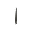 BAR PLUS - Pied de meuble metallique - Brosse - H740-1130 D76mm - vignette