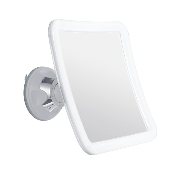 Lampe Miroir à Ventouse 4 LED - Éclairage Froid Pour Maquillage, Alimentation Par Piles AAA, Facile à Installer