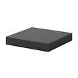 DECOSYSTEM - Etagère avec fixation gris glossy - L.23xP.23,5xEp.38cm - vignette