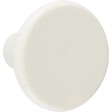 CENTRALE BRICO - Lot De 6 Boutons De Meuble Rond Blanc Plastique H.27 X L.33 X P.33 Mm - vignette