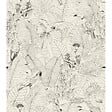 RASCH - Papier peint vinyle Serre tropicale - Noir - L.10,05xl.0,53m - vignette