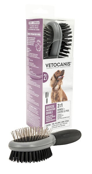 AGROBIOTHERS - Vc brosse pneumatique double chien - large