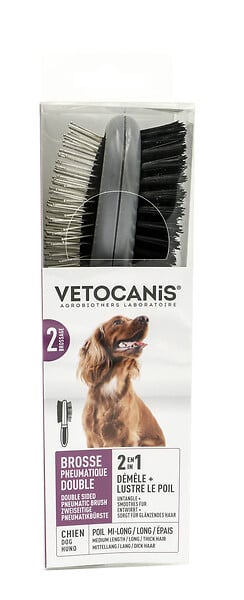 AGROBIOTHERS - Vc brosse pneumatique double chien - large