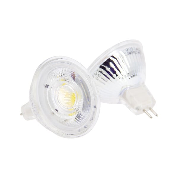 XANLITE - Lot de 2 ampoules SMD LED MR16, culot GU5.3, puissance équivalente 35W, flux 345 lm, lumière blanc chaud 2700 K, angle 36°, usage intérieur, idéale chambre et salon - large