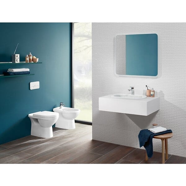 VILLEROY ET BOCH - Bidet sur pied O.NOVO - Bidet sur pieds blanc - 360 x 560 x 400 mm - réf : 54610001 - VILLEROY ET BOCH - large
