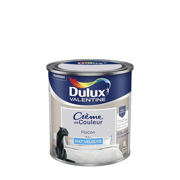 DULUX VALENTINE - Peinture décorative mate - Flocon - 0,5L - large
