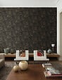 GRANDECO - Papier vinyle motif aliare noir-or - vignette