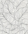 GRANDECO - Panneau décoratif intissé motif Isa - Blanc - vignette