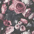 GRANDECO - Papier vinyle intissé Newfiori - Motif Rose - vignette