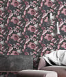 GRANDECO - Papier vinyle intissé Newfiori - Motif Rose - vignette