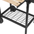 RED DECO - Barbecue fumoir au charbon de bois KENTUCKY Noir Acier inoxydable - vignette