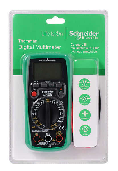 SCHNEIDER ELECTRIC - Multimètre numérique CAT III 300V - Noir - 300V - large