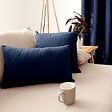 C MA DECO - Coussin déhoussable 40x40cm coloris bleu marine - vignette