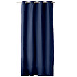 C MA DECO - Rideau en coton 8 œillets - Bleu marine - L.135xH.240cm - vignette