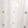 C MA DECO - Paire de voilages pois brodés 2x60x120cm blanc argent - vignette