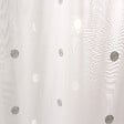 C MA DECO - Paire de voilages pois brodé - Blanc argent - 2x60x160cm - vignette