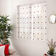 C MA DECO - Voilage pois brodé - Bordeaux blanc - 2x60x120cm - vignette