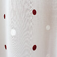 C MA DECO - Voilage pois brodé - Bordeaux blanc - 2x60x120cm - vignette