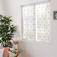 C MA DECO - Paire de voilages pois brodé finition droite 2x60x90cm gris rose - vignette